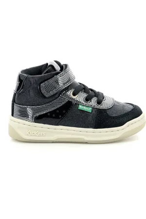 Kickers Baskets cuir bébé fille Kickalien
