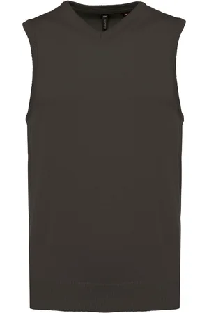 Kariban Pull col V sans manches