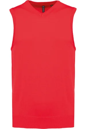 Kariban Pull col V sans manches