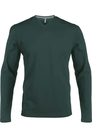 Kariban T-shirt Col V manches longues