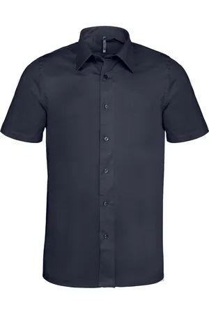 Kariban Chemise manches courtes coton/élasthanne