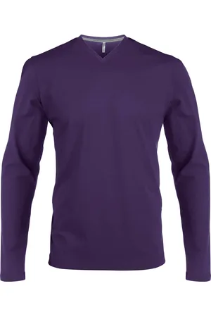 Kariban T-shirt Col V manches longues