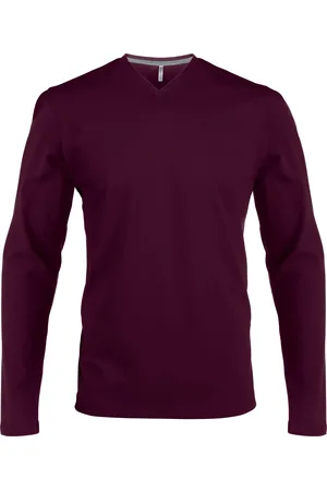 Kariban T-shirt Col V manches longues