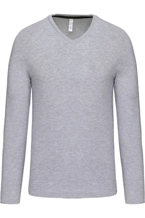 Kariban T-shirt Col V manches longues