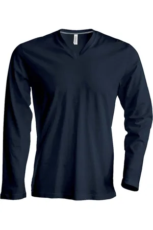 Kariban T-shirt Col V manches longues