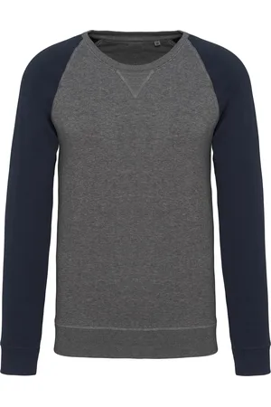 Kariban Sweatshirt col rond bicolore Manches Raglan