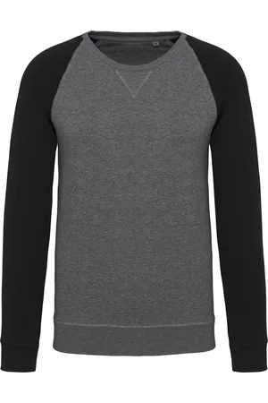 Kariban Sweatshirt col rond bicolore Manches Raglan