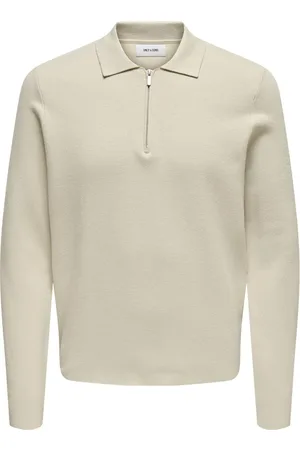 Only & Sons Polo 1/2 zip manches longues Cooper
