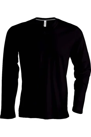 Kariban T-shirt Col V manches longues