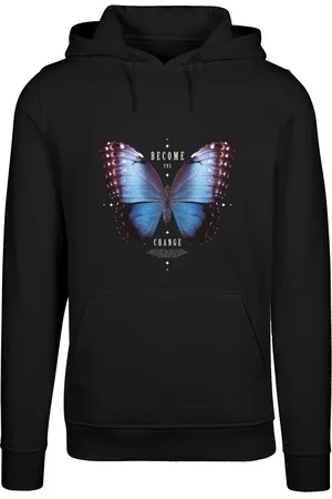 Mister Tee Sweatshirt à capuche Become The Change Butterfly