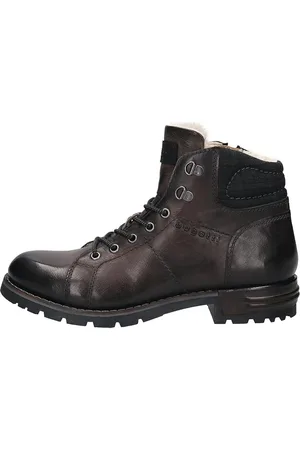 Bugatti Bottines à lacets en cuir dark grey