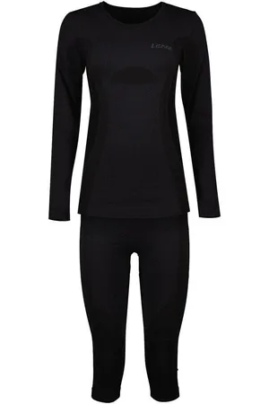 Lenz Ensemble de sous-vêtements mérinos et pantalon 3/4 femme