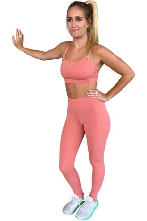 Les Poulettes Fitness Brassière femme corail