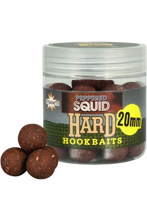 DYNAMITE BAITS Bouillettes Peppered Squid Hard Hookb