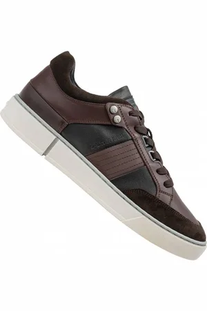 G-Star RAVOND LEA Basic Hommes Sneakers en cuir 2242 005511 RBRWN