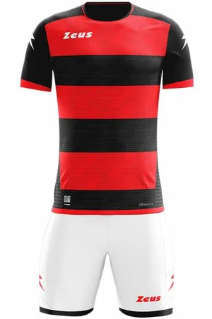 Zeus Icon Teamwear Set Maillot avec short rouge noir
