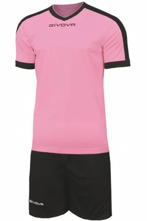 Givova Kit Revolution Maillot de football avec Short rose