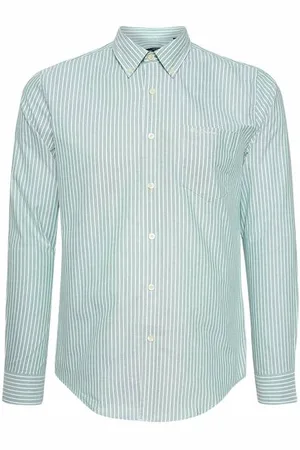 Ben Sherman Oxford Cotton Hommes Chemise à manches longues 1012797- FONCÉ