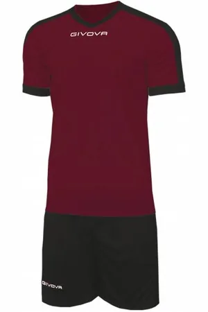 Givova Kit Revolution Maillot de football avec Short rouge