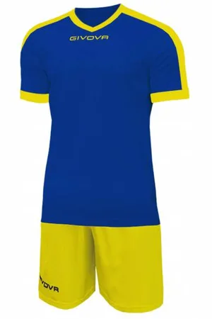 Givova Kit Revolution Maillot de football avec Short jaune