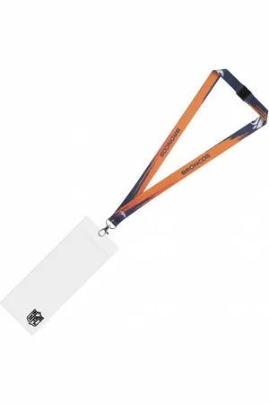 FOCO Broncos de Denver NFL Cordon tour de cou pour supporter avec porte-badge LYNNFPAINTDB