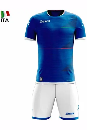 Zeus Mundial Teamwear Set Maillot avec short royal blue blanc