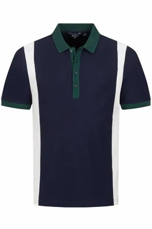 Ben Sherman Vintage Sports Hommes Polo 0076367-MARINE