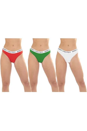 Brave Soul Christmas Femmes Tanga Lot de 3 LKN-18NOËL