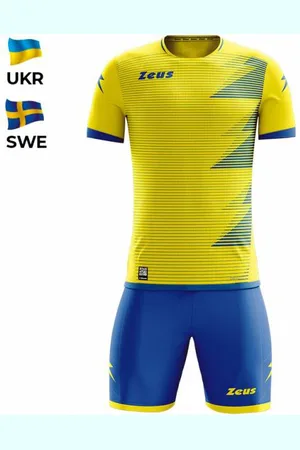 Zeus Mundial Teamwear Set Maillot avec short jaune royal blue