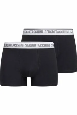 Sergio Tacchini Hommes Boxer-short Lot de 2 SA8961754-Blanc/Gris