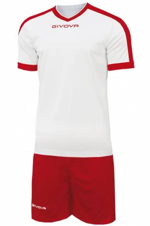 Givova Kit Revolution Maillot de football avec Short blanc