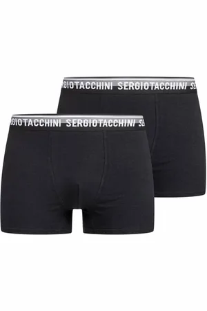 Sergio Tacchini Hommes Boxer-short Lot de 2 SA8856587-Gris/