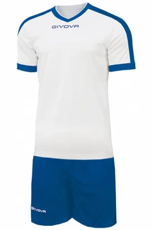 Givova Kit Revolution Maillot de football avec Short blanc