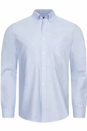 Ben Sherman Oxford Hommes Chemise à manches longues 0076260-CIEL
