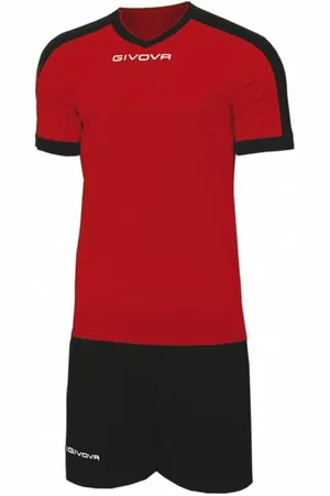 Givova Kit Revolution Maillot de football avec Short rouge