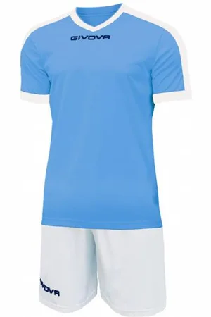 Givova Kit Revolution Maillot de football avec Short clair blanc