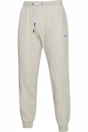 Ben Sherman Rubberised Logo Hommes Pantalon de jogging 0066977E-ECRU