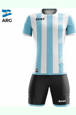 Zeus Mundial Teamwear Set Maillot avec short ciel blanc
