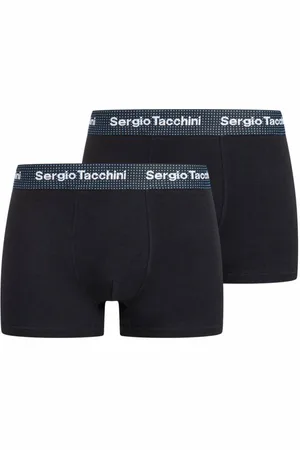 Sergio Tacchini Hommes Boxer-short Lot de 2 SA8957777-Blanc