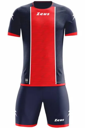 Zeus Icon Teamwear Set Maillot avec short rouge marine