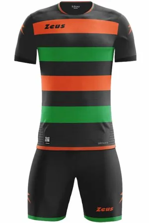 Zeus Icon Teamwear Set Maillot avec short orange vert