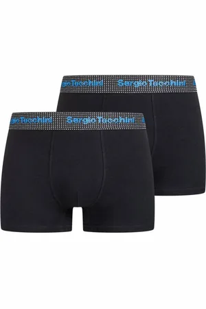 Sergio Tacchini Hommes Boxer-short Lot de 2 SA8956051-Bleu