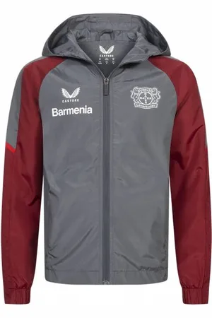 CASTORE Bayer 04 Leverkusen Enfants Veste à capuche TJ1493-GRISROUGE