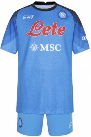 Emporio Armani SSC Neapel EA7 Enfants Ensemble de foot EASSCN23W01JR-AZZURRO
