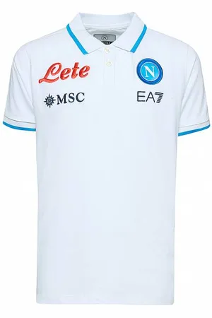 Emporio Armani SSC Neapel EA7 Enfants Présentation Polo EA7SSCN96JR-WHITE