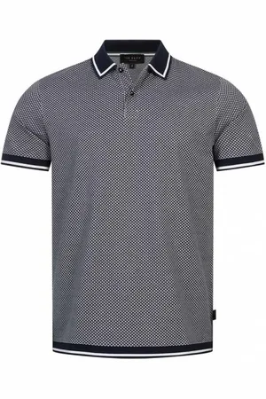 Ted Baker AFFRIC Geo Textured Hommes Polo 263994-MARINE