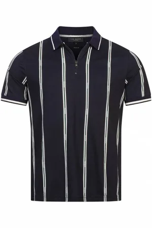 Ted Baker Sisons Zip Hommes Polo 271171-MARINE