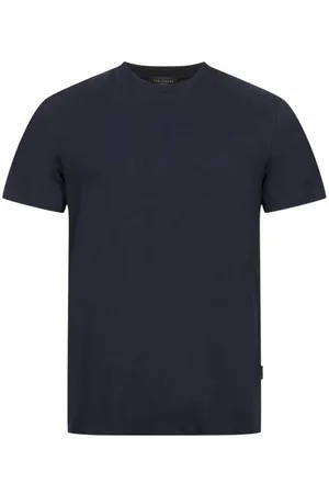 Ted Baker Tywinn Plan Hommes T-shirt 271985-MARINE