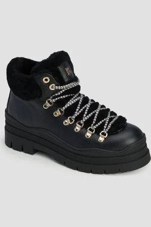 Bogner Chaussures en cuir noires pour femmes Arosa 4B