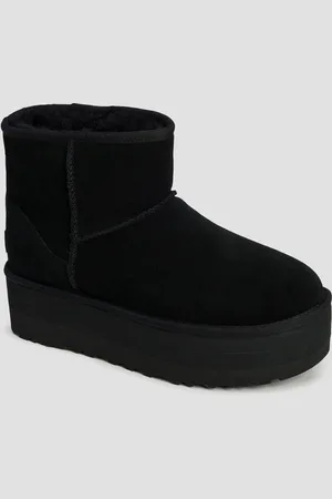 UGG Chaussures noires pour femmes Classic Mini Platform